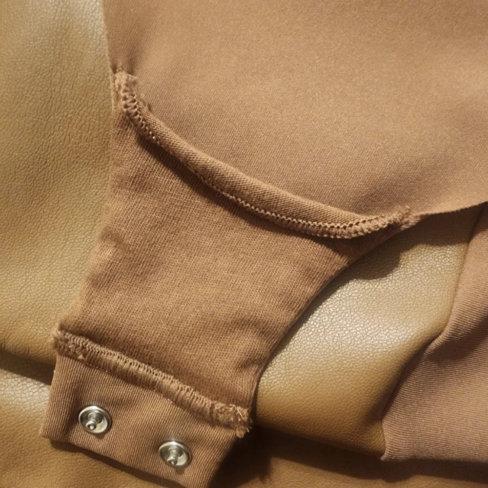 SKIMS FAUX LEATER BODYSUIT SIZE L NEW - Picture 14 of 15